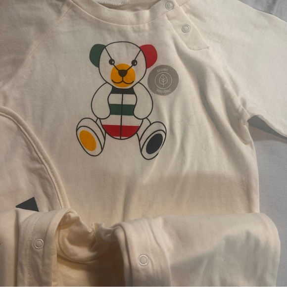 Hudson Baby HBC Stripes - NWT - White and Multicolor Matching Set - Picture 5 of 9